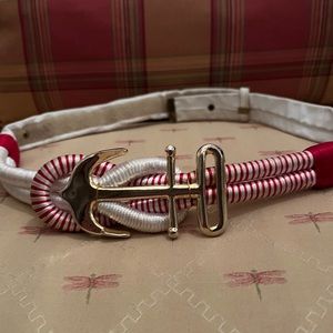 Vintage 80s Nautical Belt Carolyn Tanner Designs  Preppy